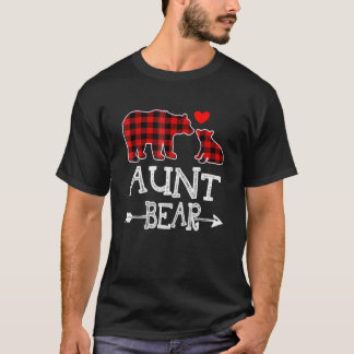 Tante Beer kerstmis Pajama Red Pset Buffalo T-shirt