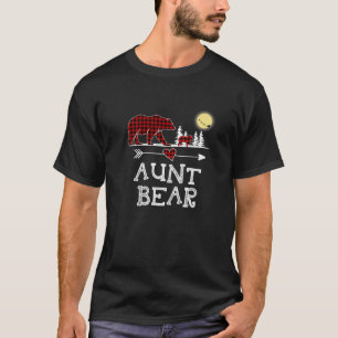 Tante Beer Kerstmis Pajama Red Pset Buffalo T-shirt