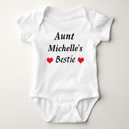 tante Bestie Baby Clothes Niece Nephew Romper (Voorkant)