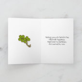 Tante, Bonne carte de la Saint Patrick (Intérieur)