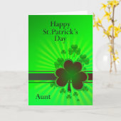 Tante, Bonne carte de la Saint Patrick (Fleur jaune)