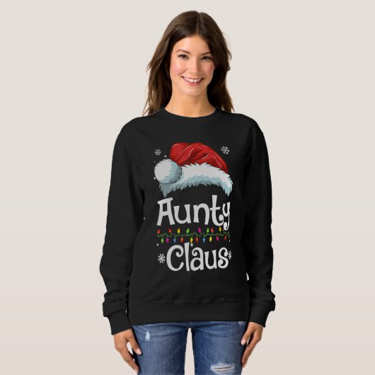 Tante Claus Familie Matching Tante Claus Pyjama XM Trui (Voorkant volledig)