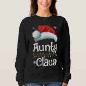Tante Claus Familie Matching Tante Claus Pyjama XM Trui (Voorkant)
