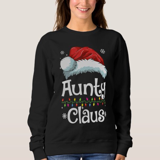 Tante Claus Familie Matching Tante Claus Pyjama XM Trui (Voorkant)