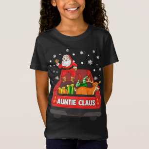 Tante Claus Rode Vrachtwagen Santa Rendier Elf Ker T-shirt