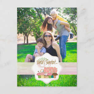 Tante Cupcake Patroon Allerliefst ter Wereld Briefkaart