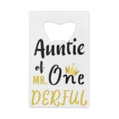 Tante de M. Onederful Funny 1er anniversaire T-shi (Dos)