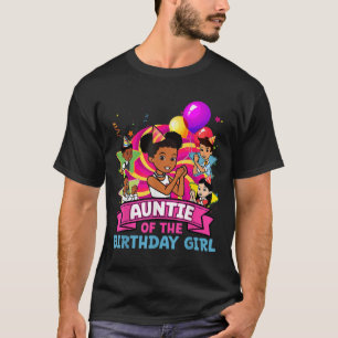 Tante De Verjaardagsfeest Roze Pop Familie De T-shirt