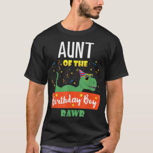 Tante Dinosaurus Grappige Verjaardag Jongen Tante T-shirt