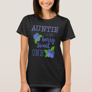 Tante eerste verjaardag Bes Zoete Eén Blauwe Bes 1 T-shirt