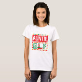 Tante Elf Kerst T-shirt (Voorkant volledig)
