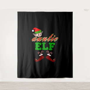 Tante Elf kerstcadeau Wandkleed