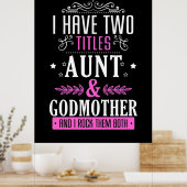 Tante en Godmoeder Poster (Keuken)