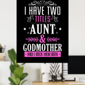 Tante en Godmoeder Poster (Thuiskantoor)
