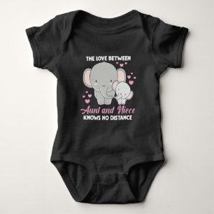 Tante en nicht Love Auntie Family Elephant Hearts Romper