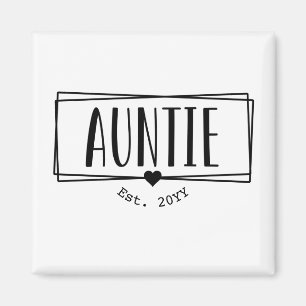 Tante Est. Aangepaste tante gevestigde Nieuwe tant Magneet