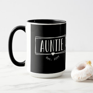 tante Est. Aangepaste tante nieuwe tante cadeautje Mok