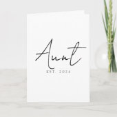 Tante EST Jaar Zoete Aankondiging Script Ontwerp (Voorkant)