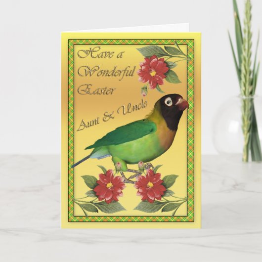 Tante et oncle Carte de Pâques avec Lovebi à joues (Devant)