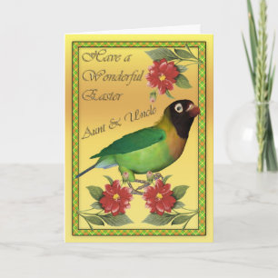 Tante et oncle Carte de Pâques avec Lovebi à joues