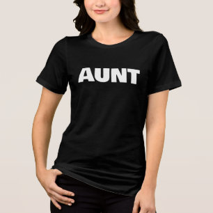 Tante Familiefotoshoot in Vette Letters Tri-Blend Shirt