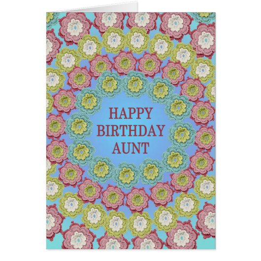 Tante Fleurs Crochet Anniversaire (Devant)