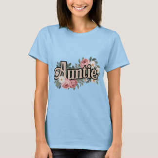 Tante Floral T-shirt – Schattige cadeau voor tante