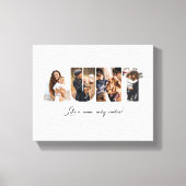 Tante foto collage Canvas afdrukken (Voorkant)