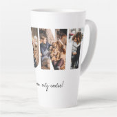 Tante foto Collage Latte Mok (Rechterhoek)