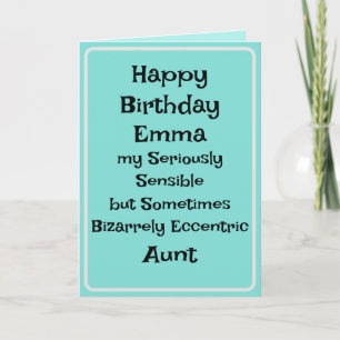 Tante Funny Birthday Kaart