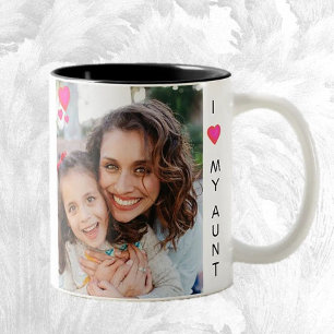 Tante Gift! Lieve foto Tweekleurige Koffiemok