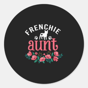 Tante Hond Gifts Hond Pet Lover Eigenaar Kerstmis Ronde Sticker