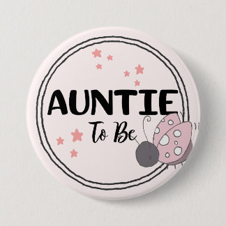 Tante houdt van te zijn ronde button 7,6 cm