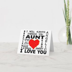 Tante Ik Hou Van Jou Kaart