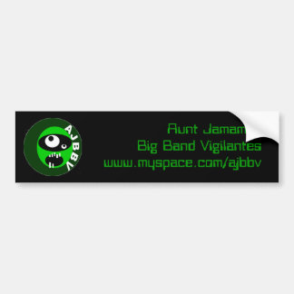 tante jamamas groot bandwaakhond bumpersticker