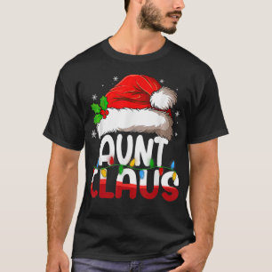 Tante kerstkerstman-kostuum t-shirt
