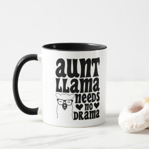 Tante Lama Heeft Geen Drama Tante Typografie Moder Mok