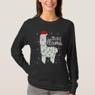 tante Llama Funny Kerstmis Llama tante Alpaca Sant T-shirt