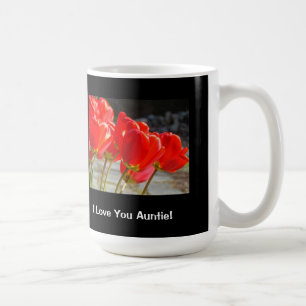 Tante mok Ik hou van jou Tante! mokken Rode Tulpen