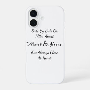 Tante & nichtje citaat – naast elkaar of mijlenver iPhone 16 hoesje