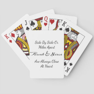 Tante & nichtje citaat – naast elkaar of mijlenver pokerkaarten