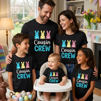 Tante / oom bemanning paashaas papa familie bijpas t-shirt