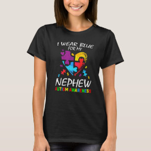 Tante oom ik Draag blauw voor mijn Nephew autisme T-shirt