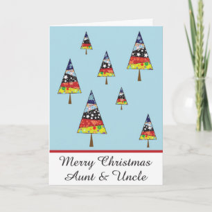 Tante & Oom kerst wenskaart Feestdagen Kaart
