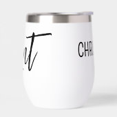 Tante Personnalisée Est. Typographie de script de (Gauche)