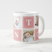 Tante Photo Collage Personnalisé Géant Café Mug (Devant droit)