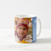 Tante Photo Mug de Joyeux Noël de flocons de neige (Devant droit)