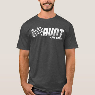 Tante Pit Crew Race Verjaardag Familie Racing T-shirt