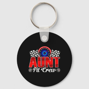 Tante Pit Crew Racing Familie Race Auto Verjaardag Sleutelhanger