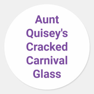 Tante Quisey's Carnaval Glas Hankamer Artjunkhaus Ronde Sticker